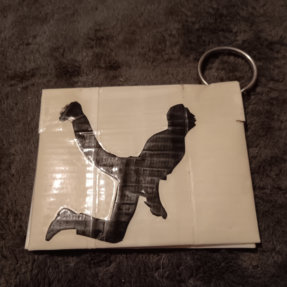 Homemade duct tape Freddie Mercury Pride wallet.
